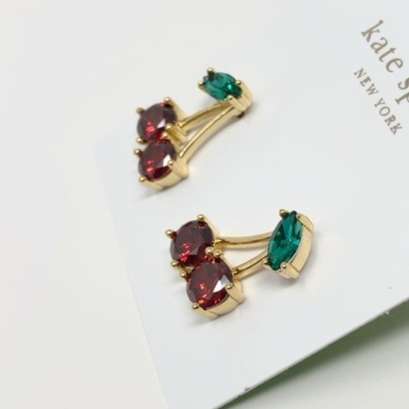Kate Spade Ma Cherie Cherry Stud Earrings - Picture 3 of 5